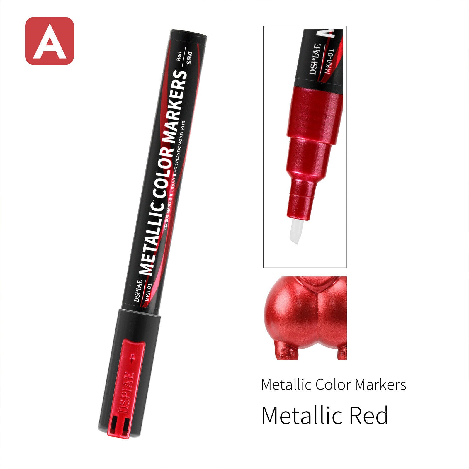 DSPIAE Super Metallic Color Markers - Metallic Red - Trinity Hobby