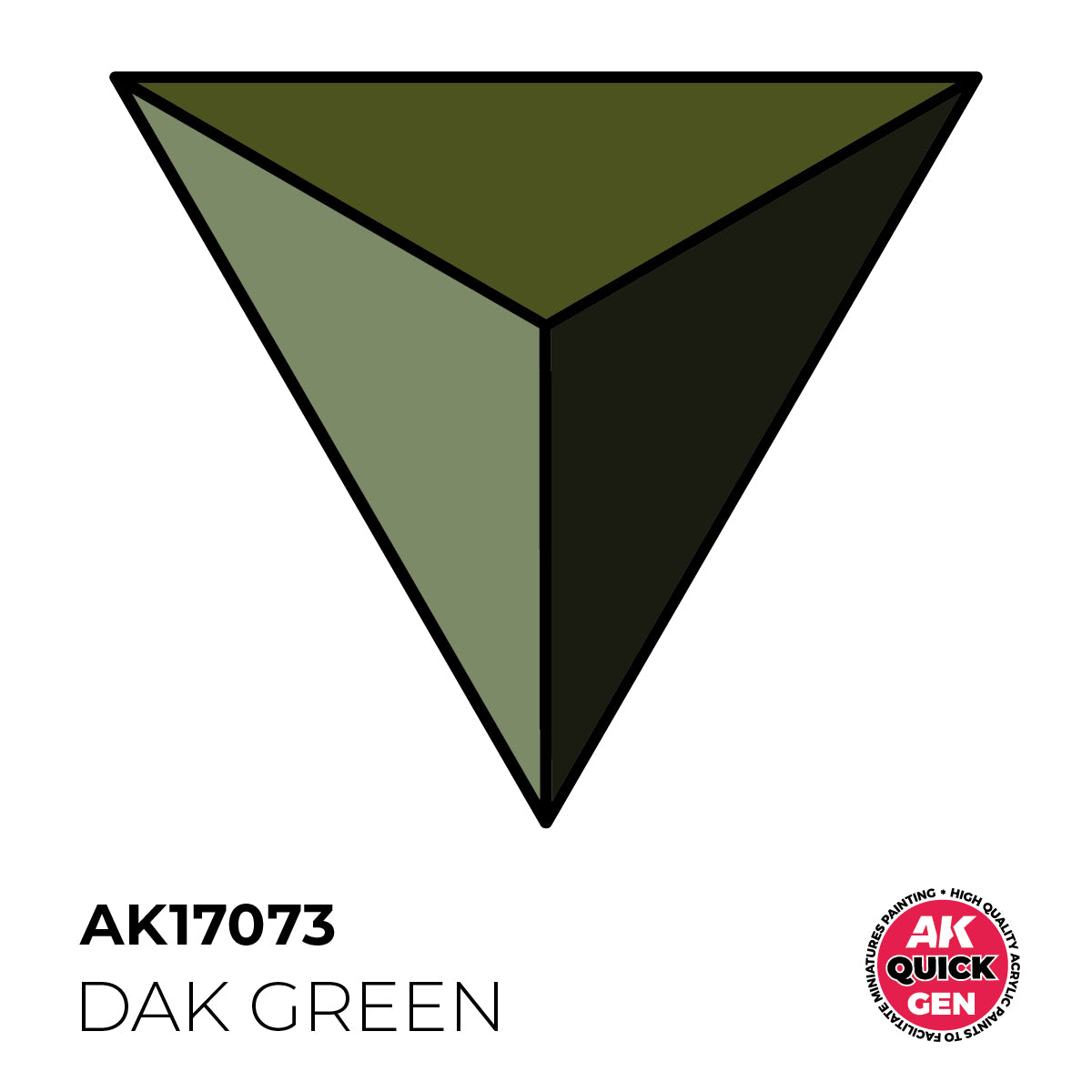 AK Interactive Quick Gen - Dak Green 18 ml - Trinity Hobby