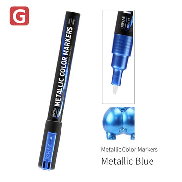 DSPIAE Super Metallic Color Markers - Metallic Blue