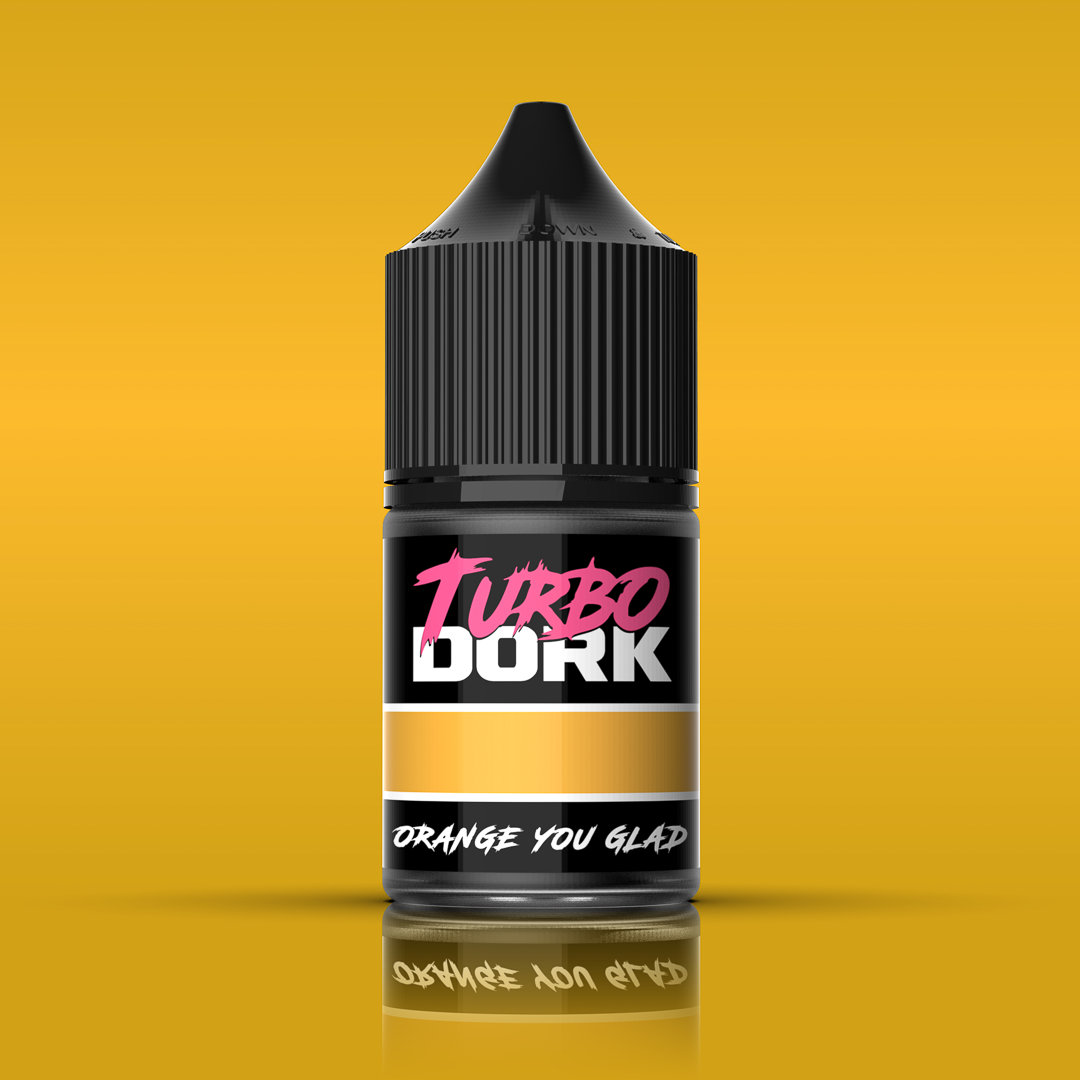 Turbo Dork Orange You Glad Metallic Acrylic Paint 22ml Bottle