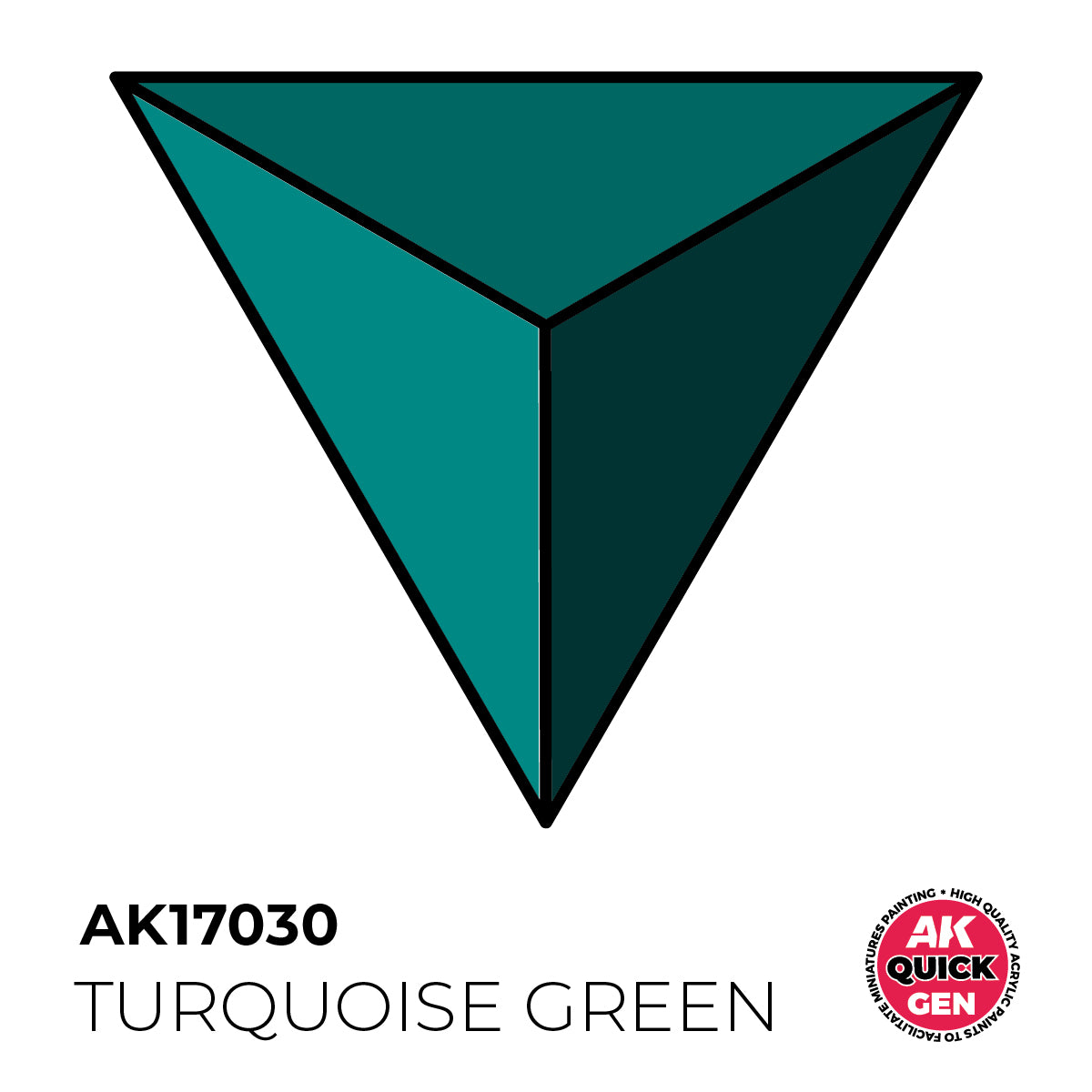 AK Interactive Quick Gen - Turquoise Green 18 ml - Trinity Hobby