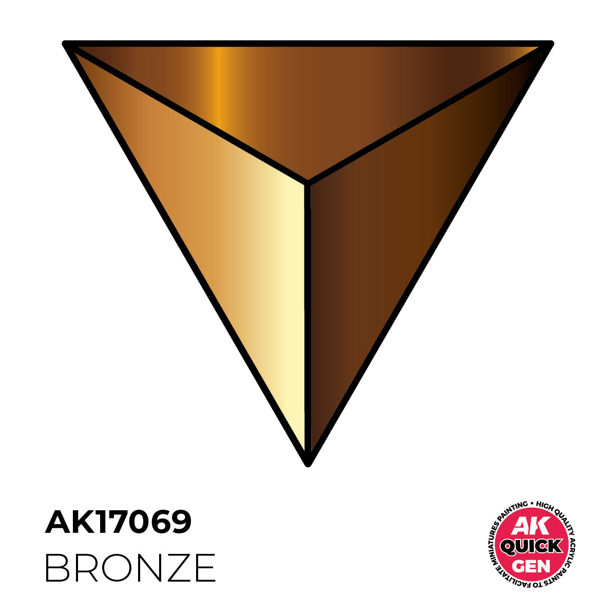 AK Interactive Quick Gen - Bronze 18 ml - Trinity Hobby