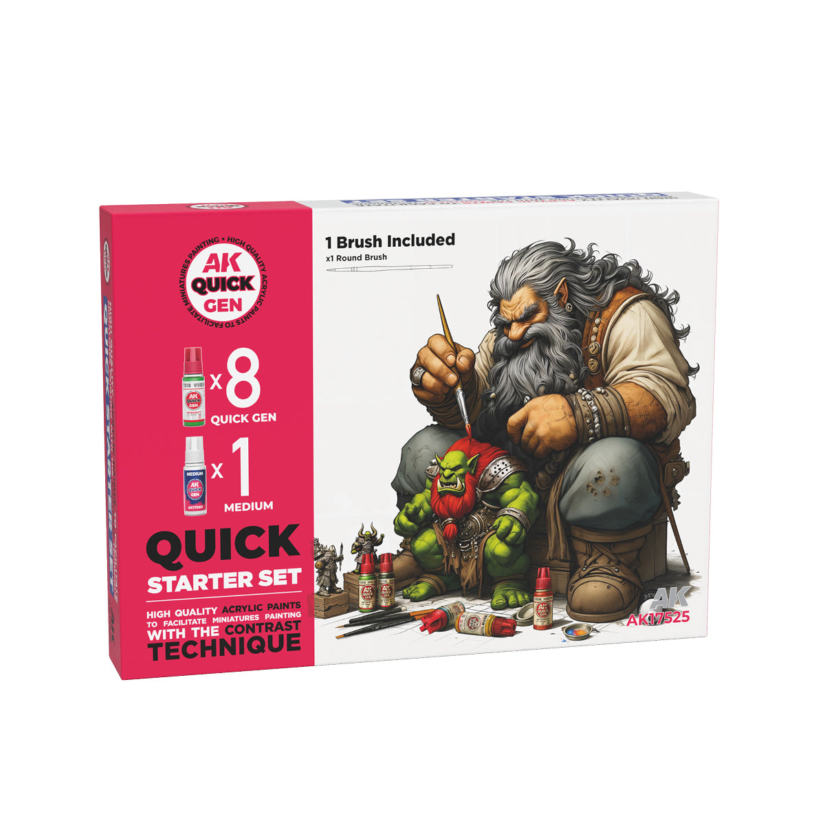 AK Interactive Quick Gen - Quick Starter (1 Brush) - Trinity Hobby