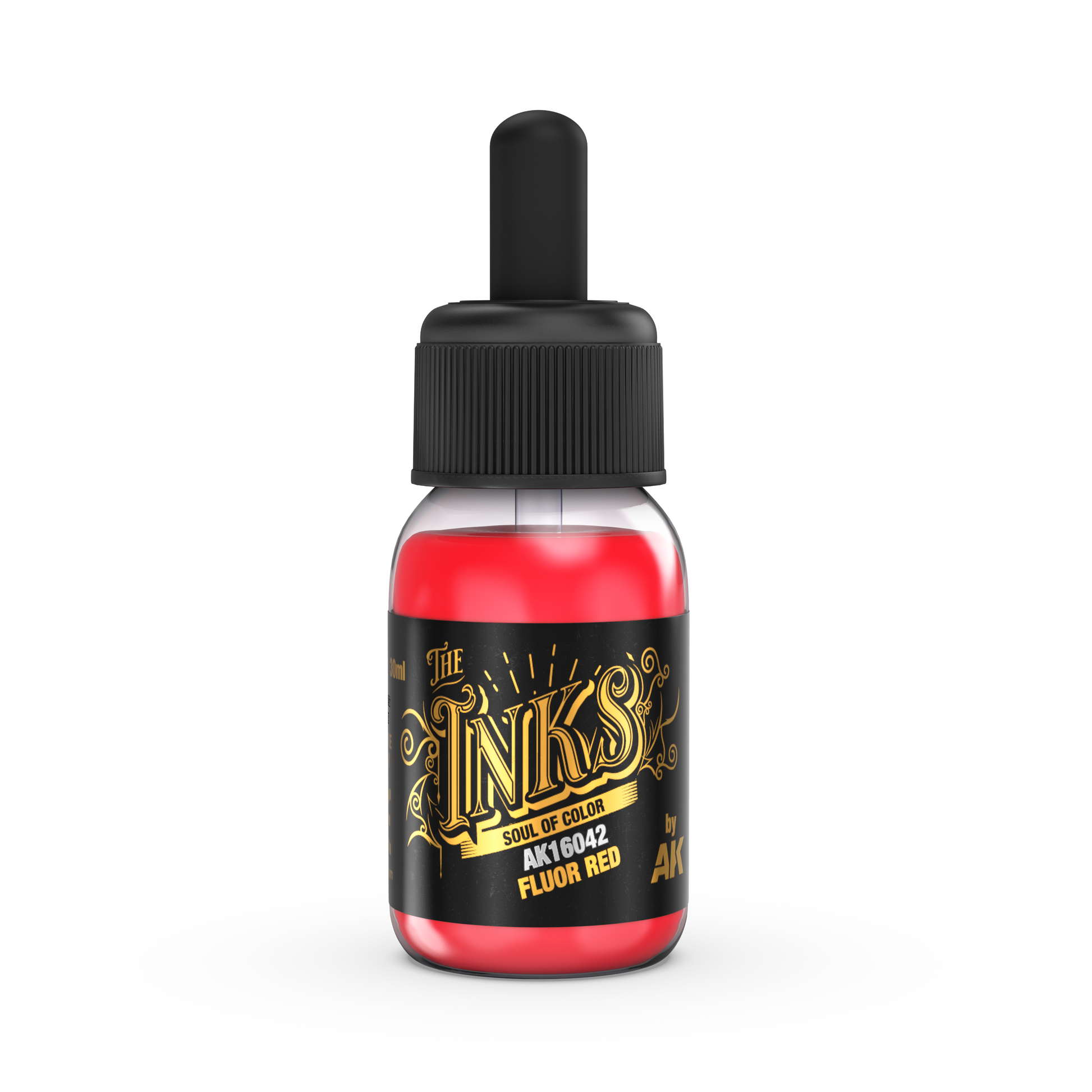 AK Interactive The INKS Fluor Red 30ml - Trinity Hobby
