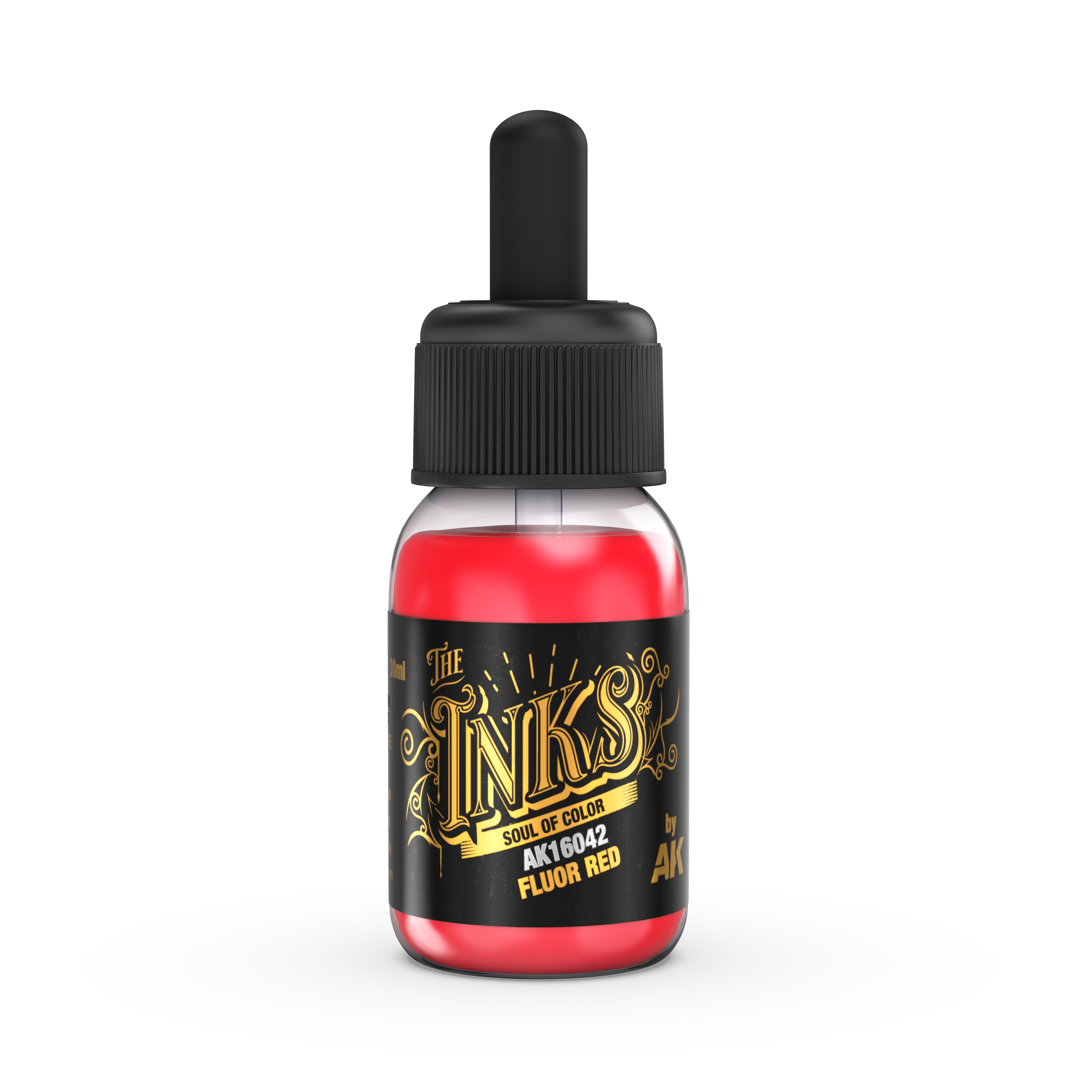 AK Interactive The INKS Fluor Red 30ml - Trinity Hobby