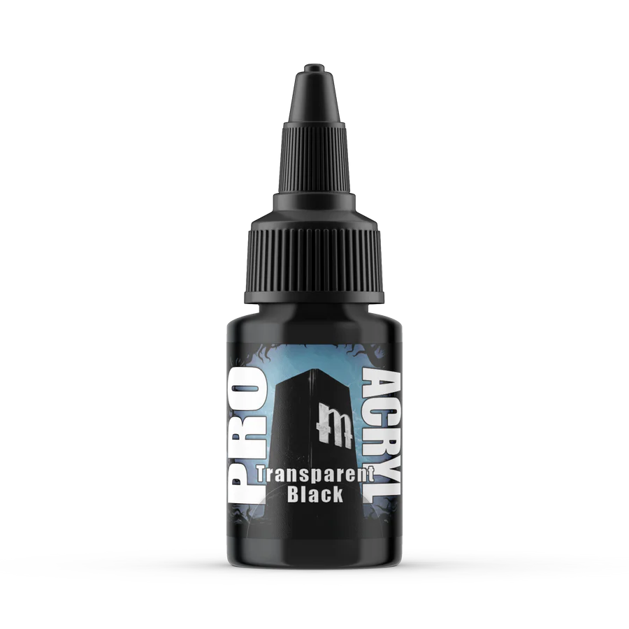Monument Hobbies Pro Acryl Standard Transparent Black 22ml - Trinity Hobby
