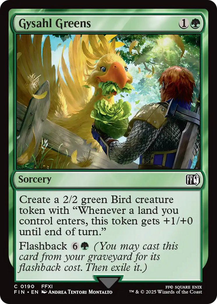 Gysahl Greens  (FIN-190) - [FINAL FANTASY]