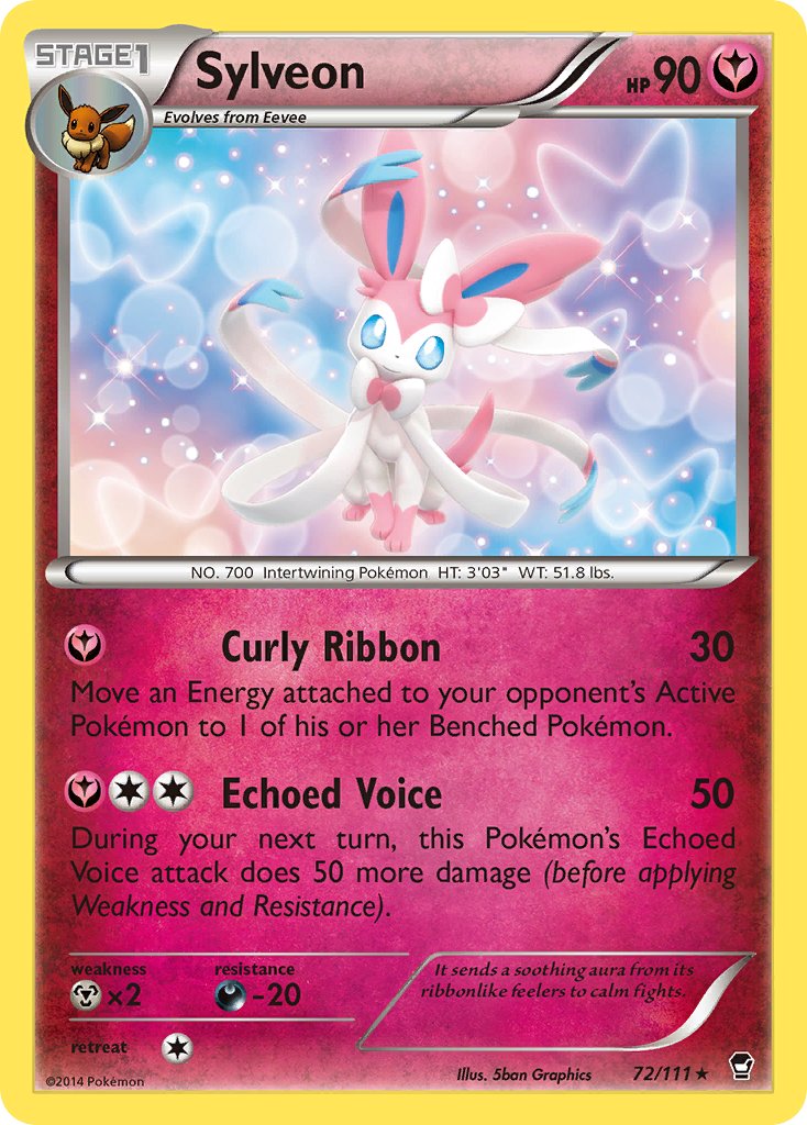 Sylveon (72/111) (Theme Deck Exclusive) [XY: Furious Fists] - Trinity Hobby