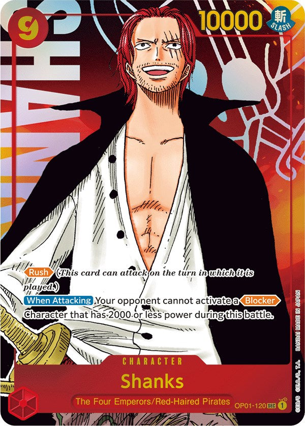 Shanks (Parallel) (OP01-120) - [Romance Dawn] Foil - Trinity Hobby