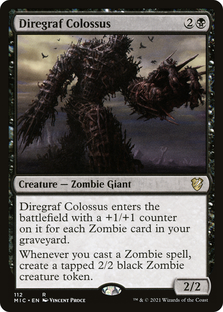Diregraf Colossus [Innistrad : Commandant de la chasse de minuit] 