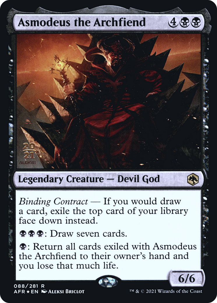 Asmodeus the Archfiend [Dungeons & Dragons: Adventures in the Forgotten Realms Prerelease Promos] - Trinity Hobby