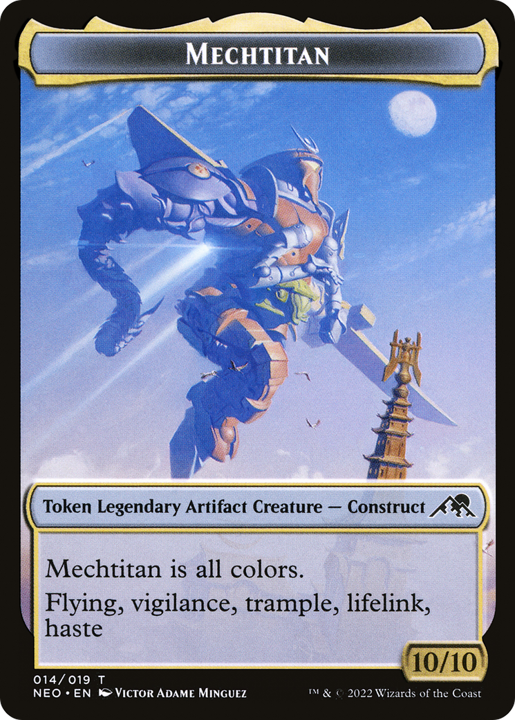 Mechtitan  [Foil]  (NEO-014) - [Kamigawa: Neon Dynasty Tokens] - Trinity Hobby