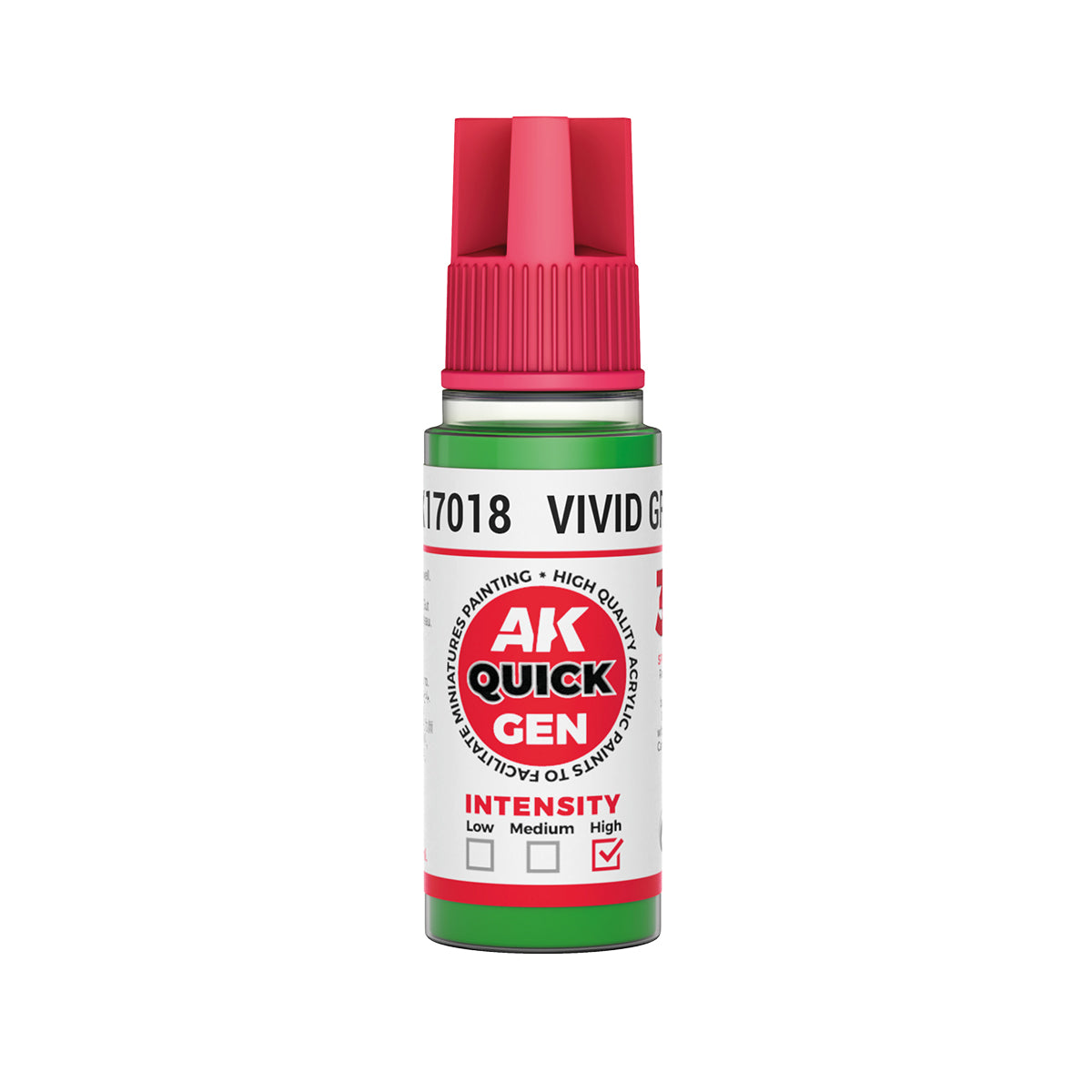 AK Interactive Quick Gen - Vivid Green 18 ml - Trinity Hobby