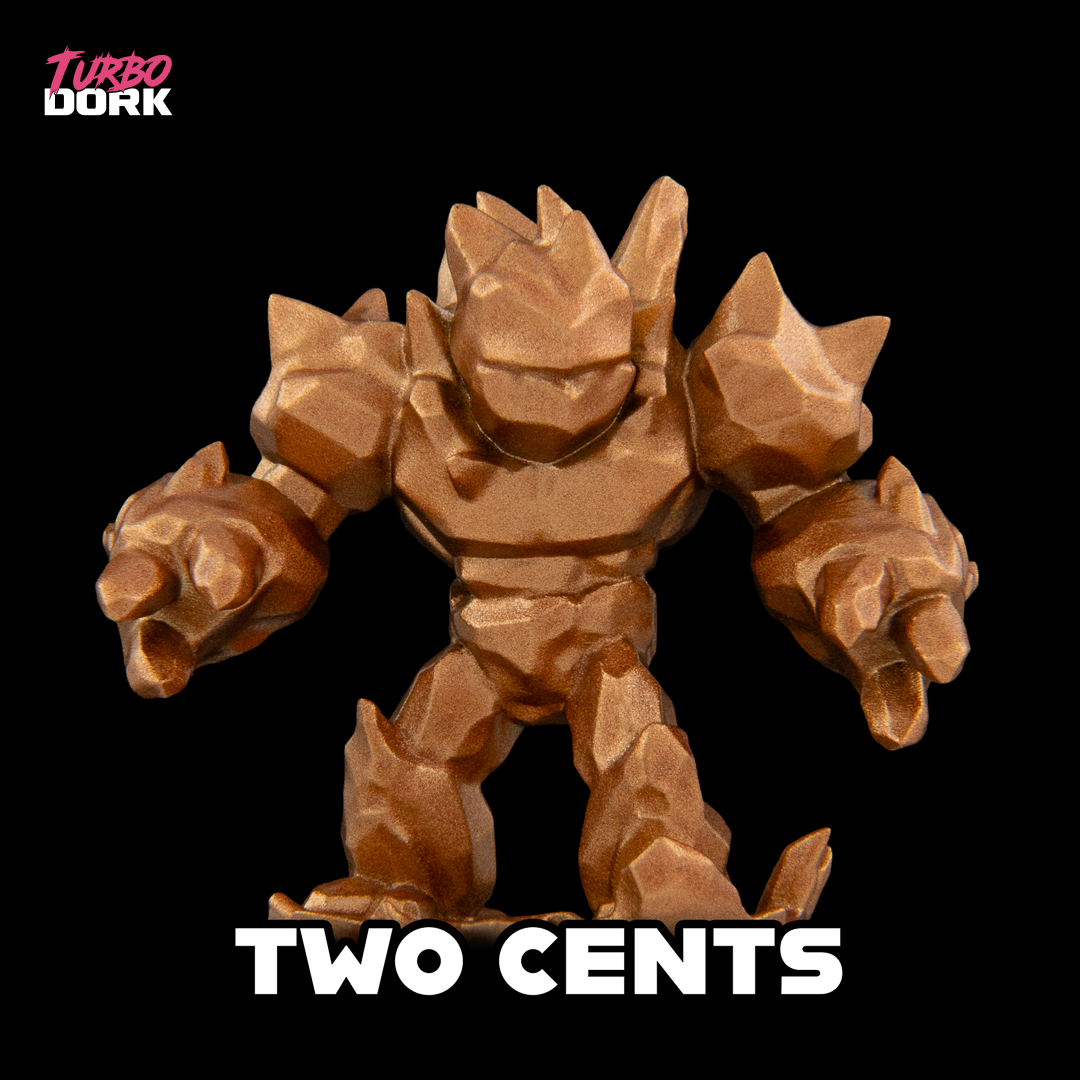 Turbo Dork Two Cents Metallic Acrylic Paint 22ml Bottle - Trinity Hobby
