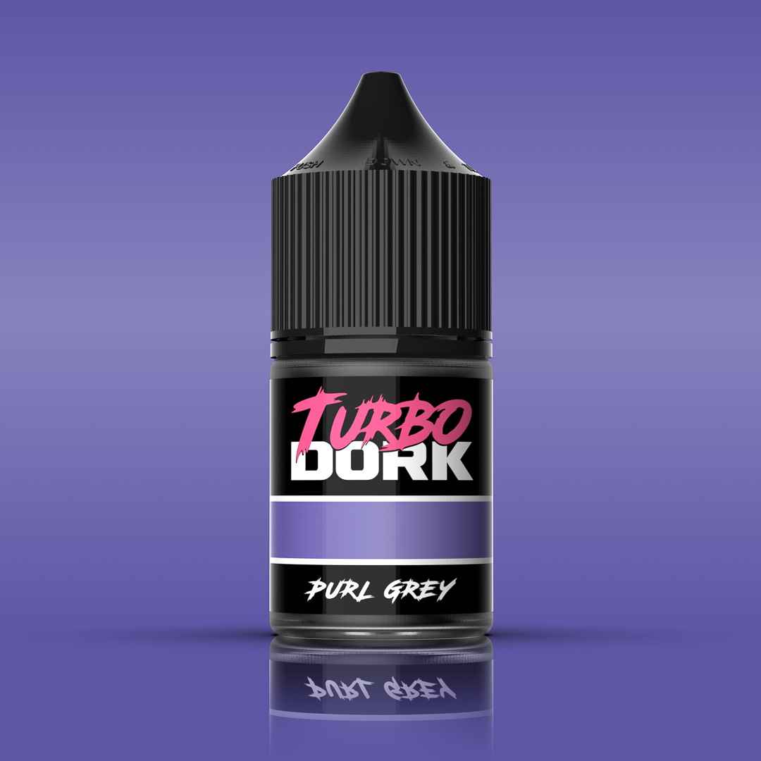 Turbo Dork Purl Grey Metallic Acrylic Paint 22ml Bottle