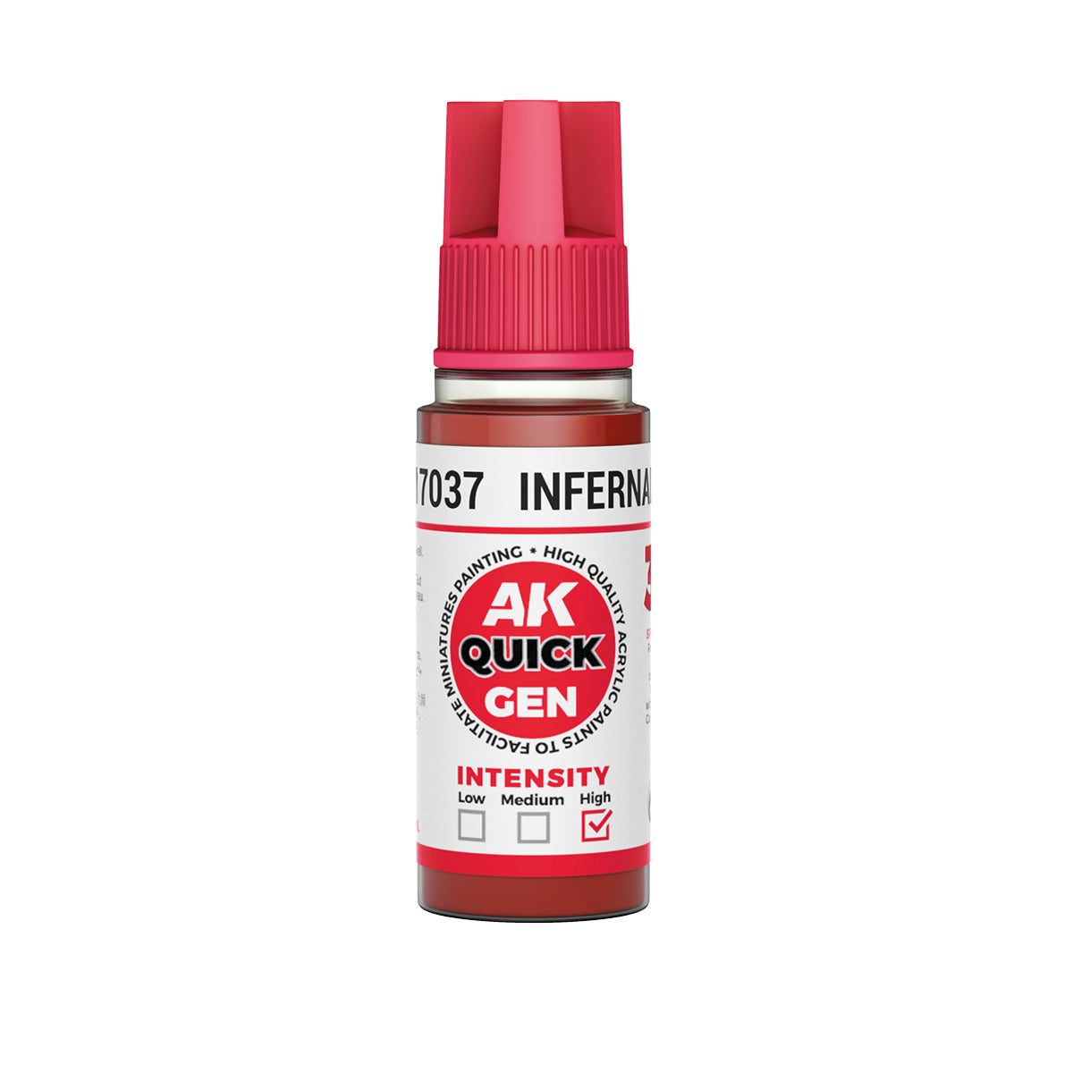 AK Interactive Quick Gen - Infernal Red 18 ml - Trinity Hobby