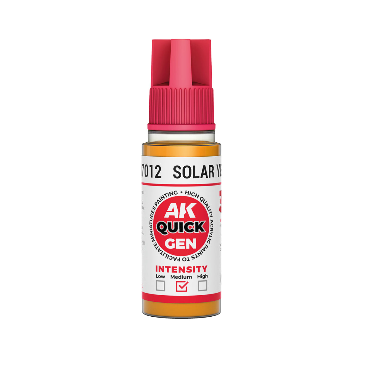 AK Interactive Quick Gen - Solar Yellow 18 ml - Trinity Hobby