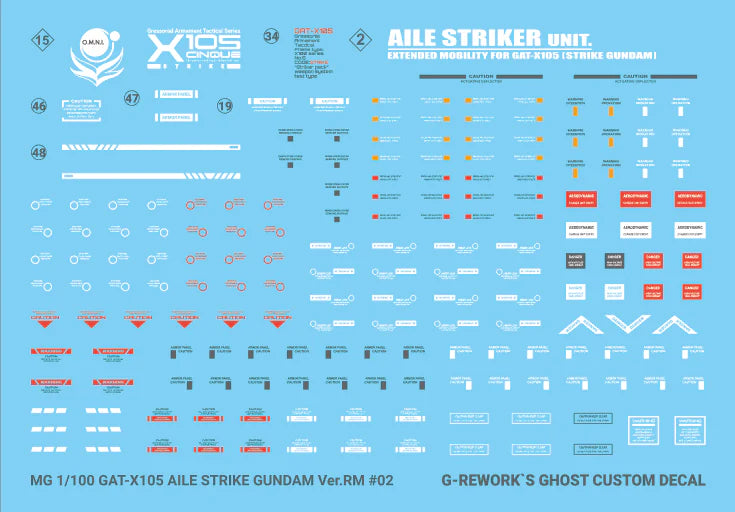 G-rework [MG] AILE STRIKE Ver. RM Water Decal - Trinity Hobby