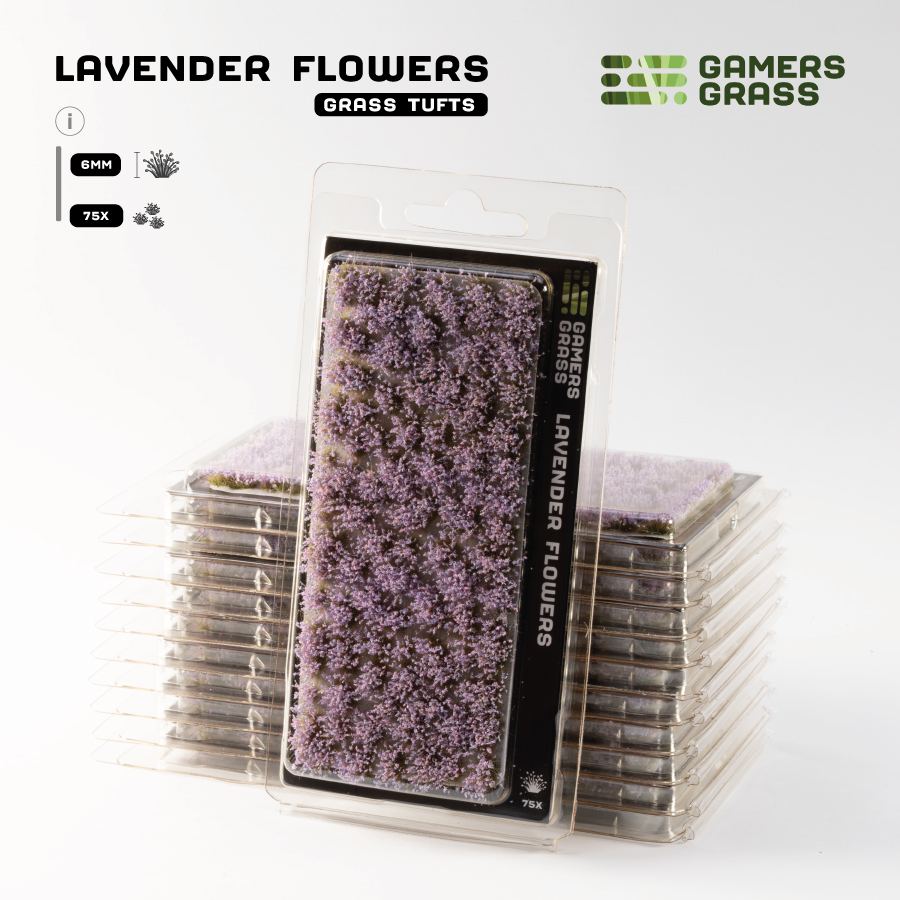 Gamers Grass Lavender Flowers - Trinity Hobby