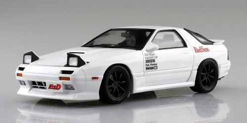 Aoshima 1/24 Pre-Painted Initial D Takahashi Ryosuke FC3S RX-7 (Comics Vol.11 Akagi Battle Ver.) Model Kit - Trinity Hobby
