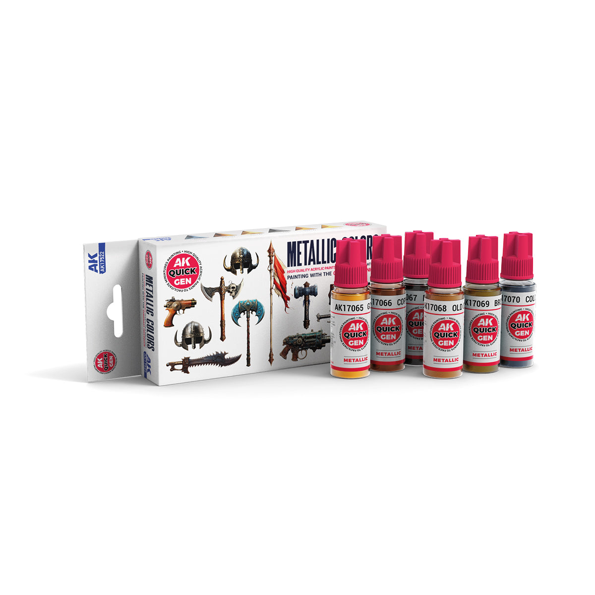 AK Interactive Quick Gen - Metallics (Set) - Trinity Hobby