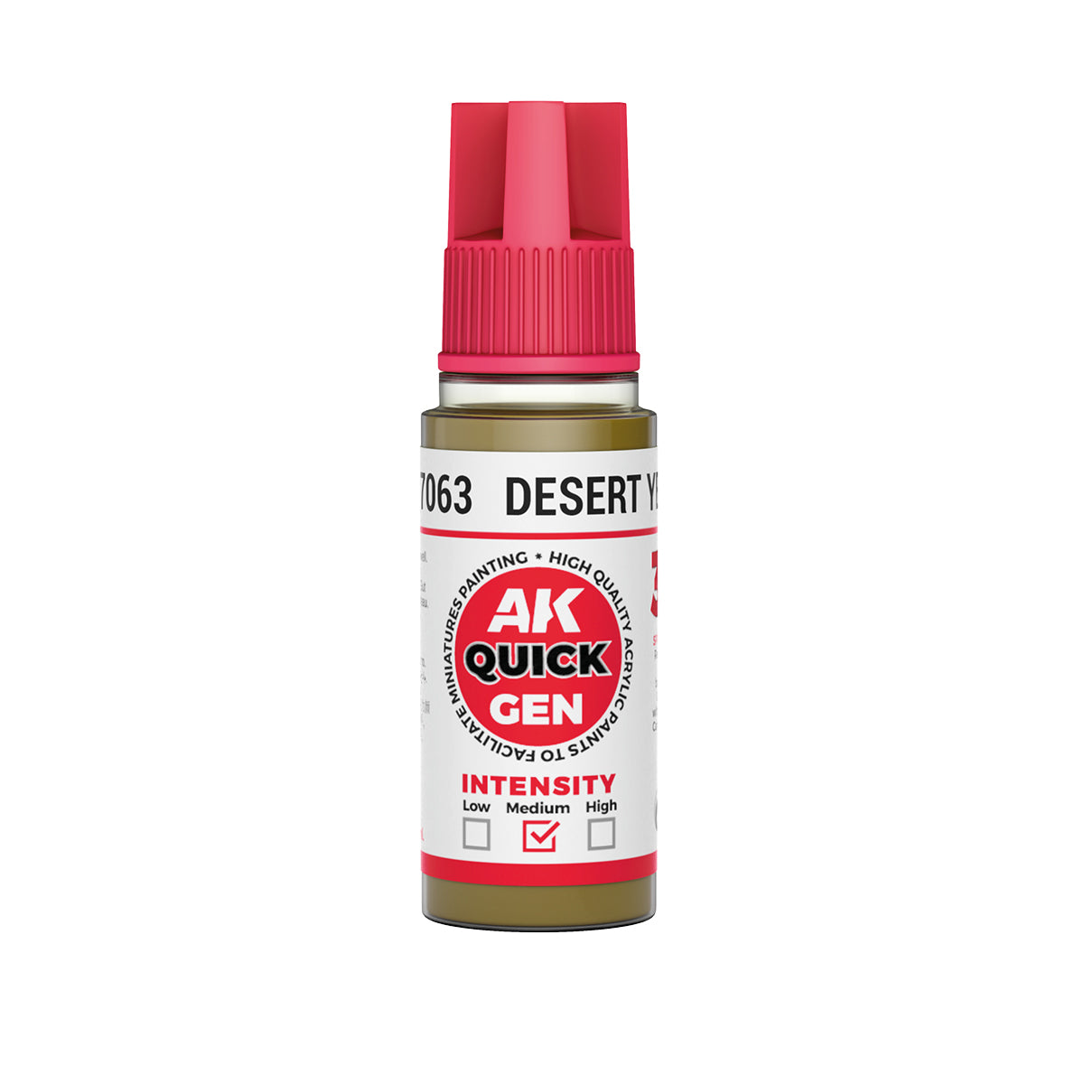 AK Interactive Quick Gen - Desert Yellow 18 ml - Trinity Hobby