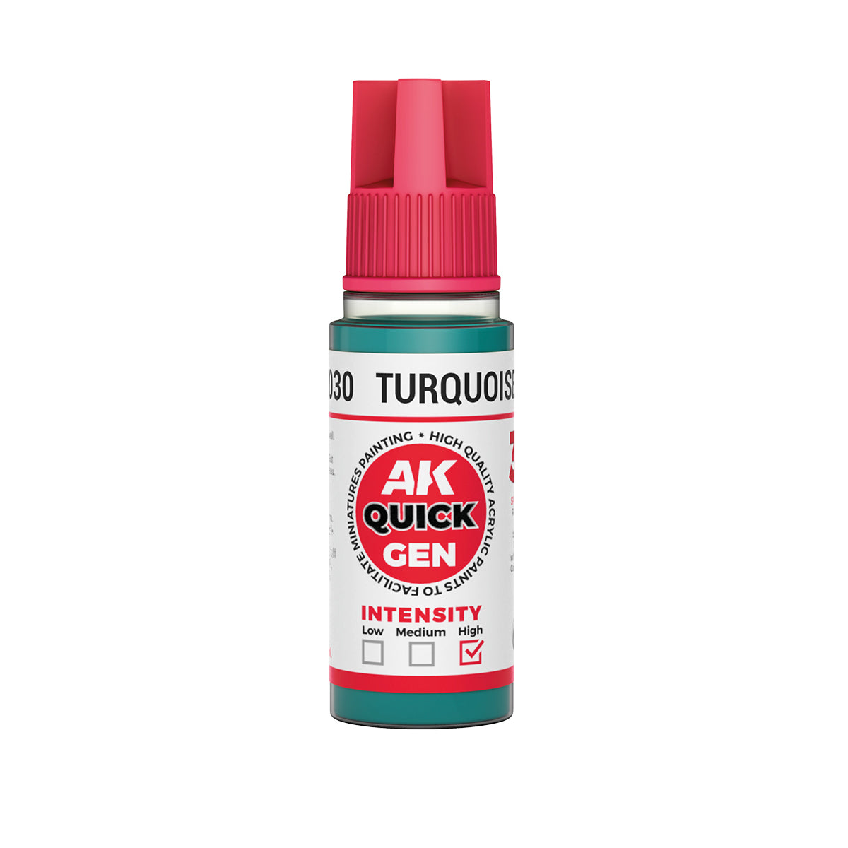 AK Interactive Quick Gen - Turquoise Green 18 ml - Trinity Hobby