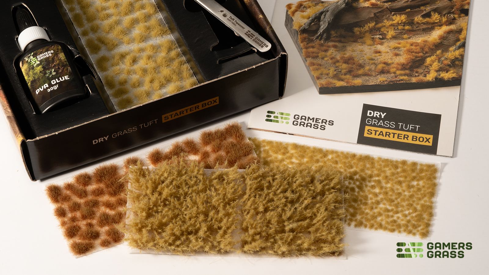 Gamers Grass Tuft Starter Boxes - Dry Grass - Trinity Hobby