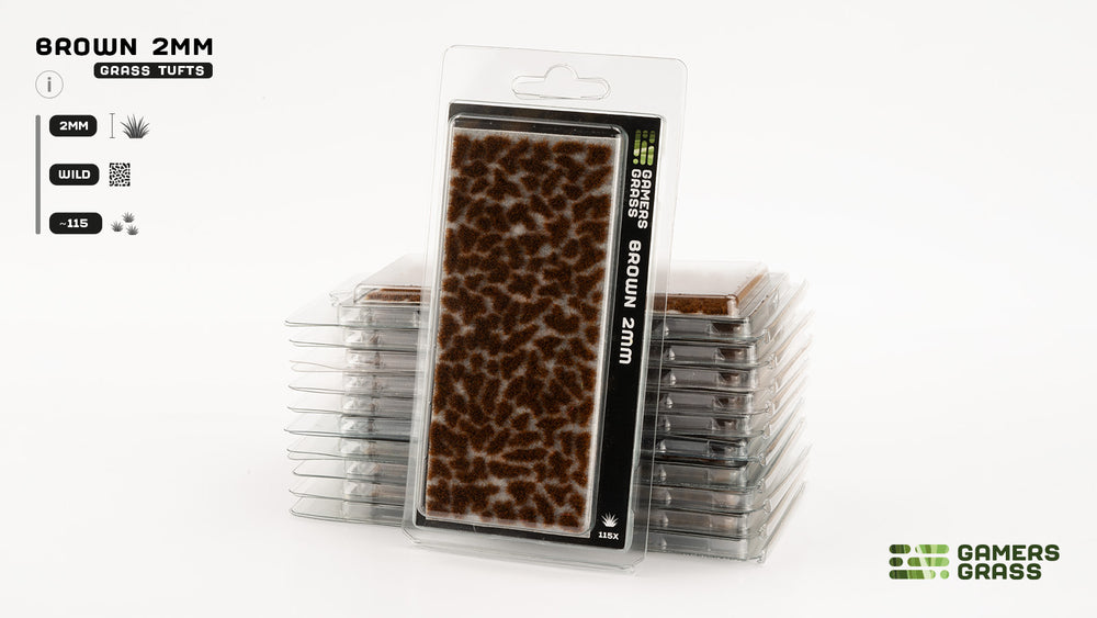 Gamers Grass Brown 2mm Tuft