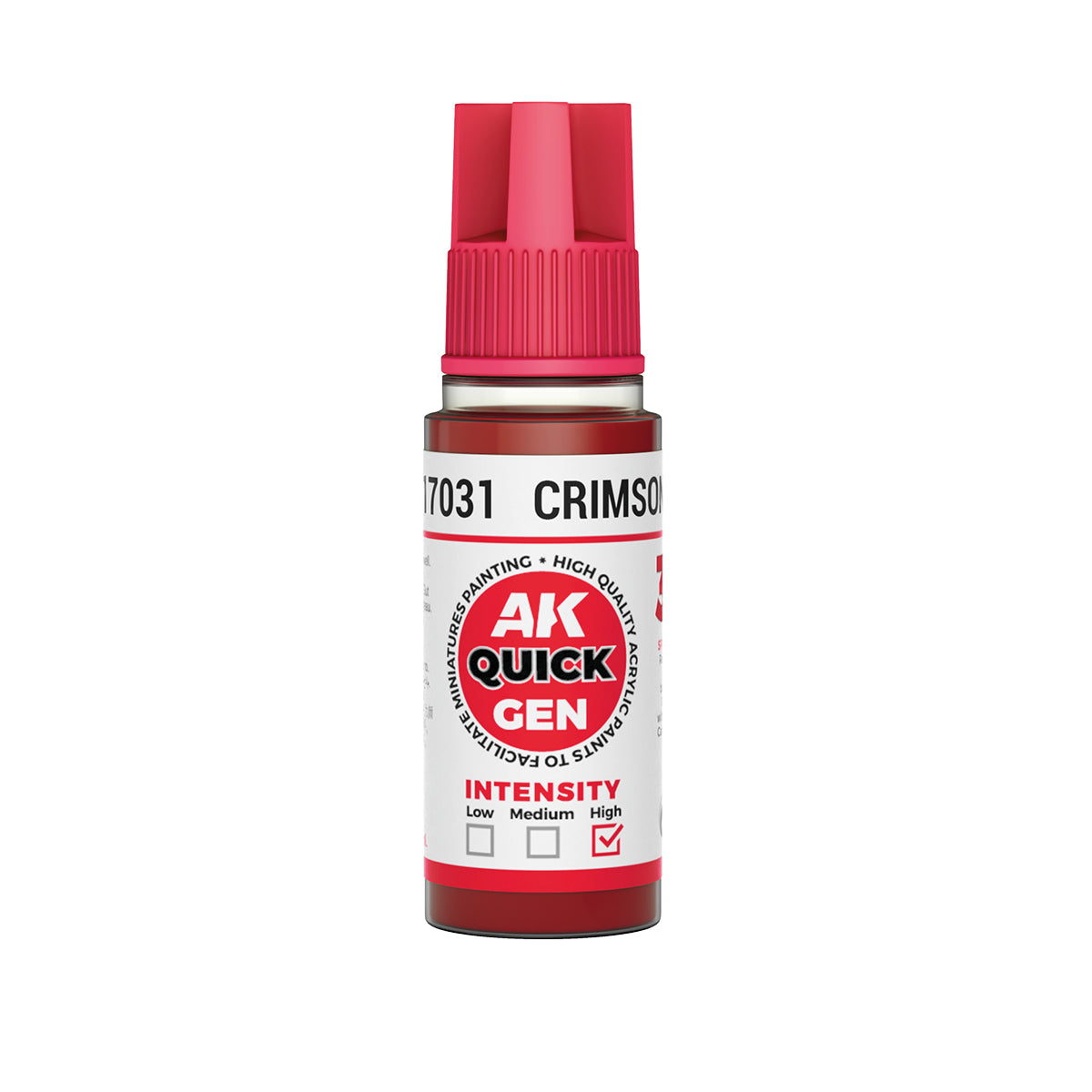 AK Interactive Quick Gen - Crimson Red 18 ml - Trinity Hobby