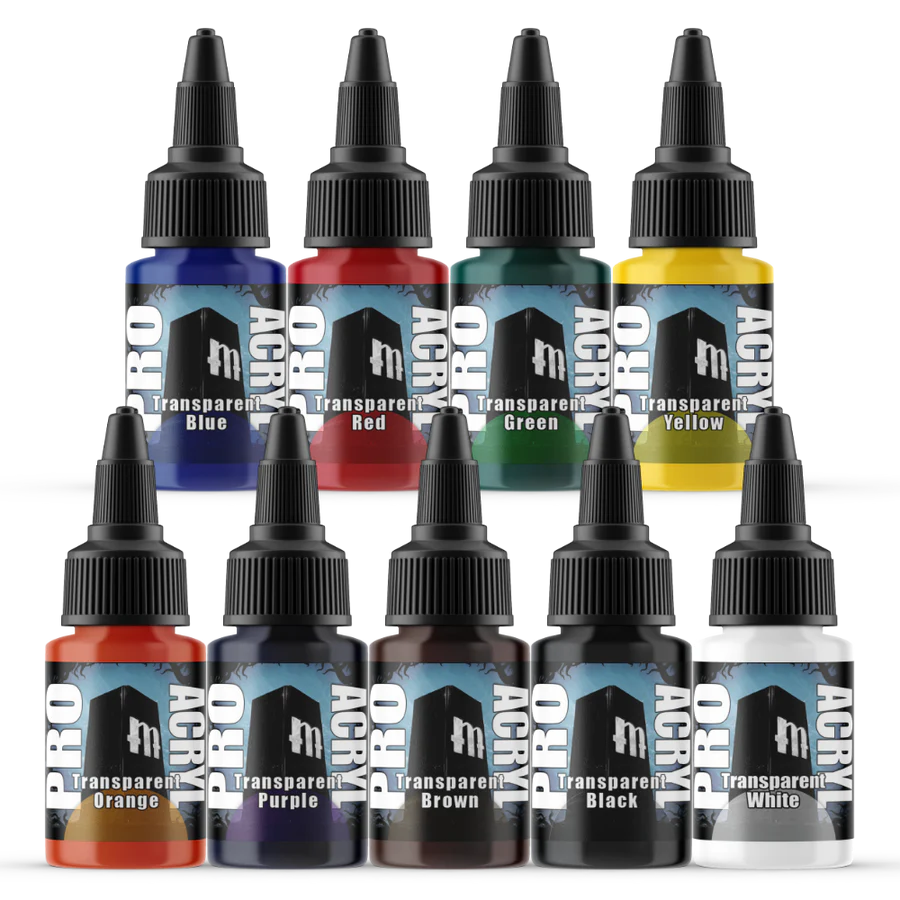 Monument Hobbies Pro Acryl Expansion Set #2 - transparents - 9 Colors