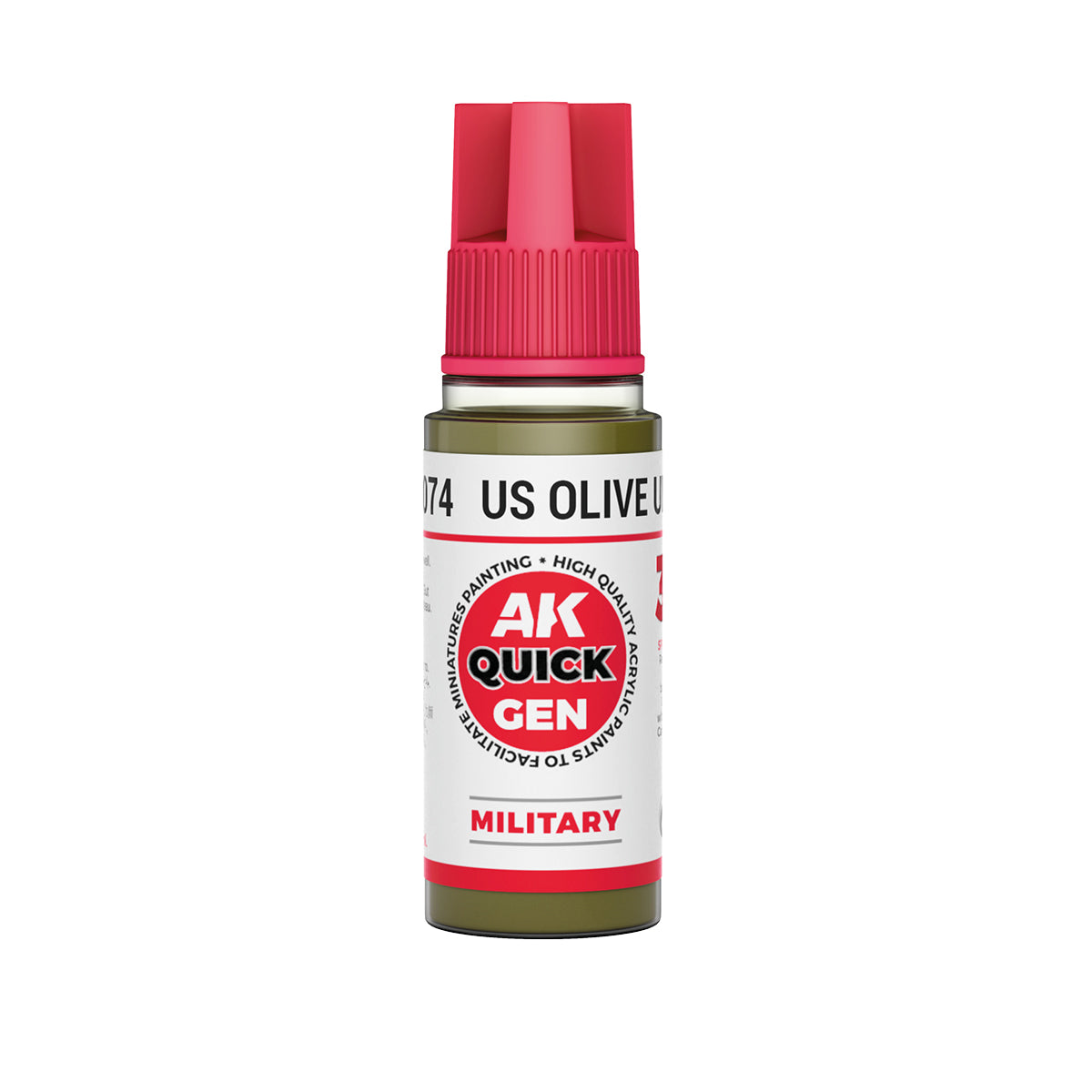 AK Interactive Quick Gen - Us Olive Uniform 18 ml - Trinity Hobby