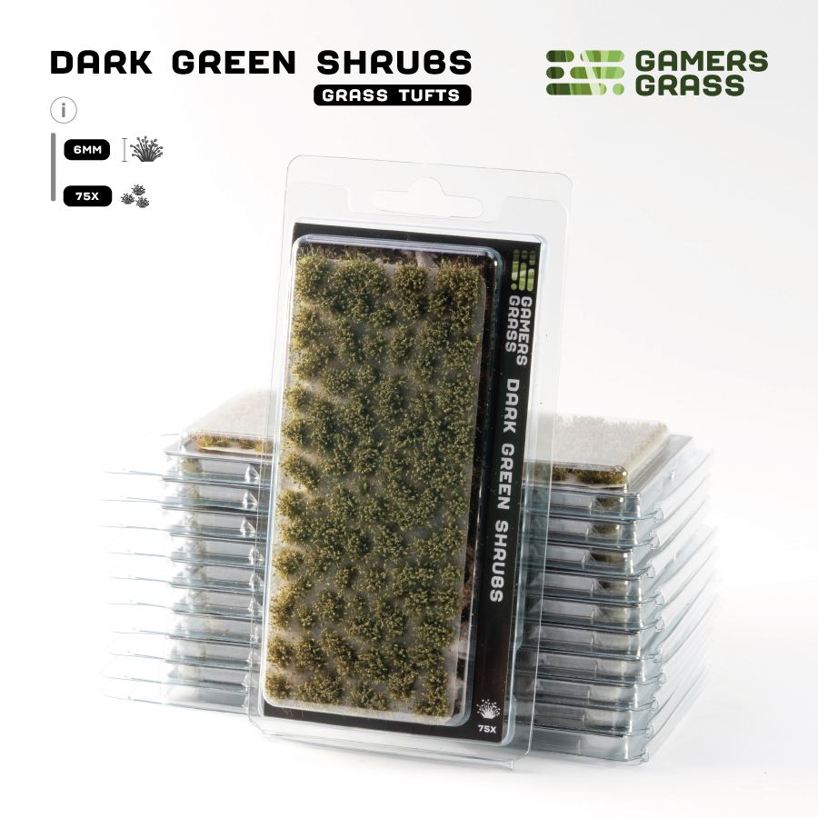 GamersGrass - Dark Green Shrubs - Trinity Hobby