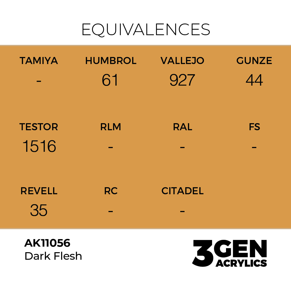 AK Interactive 3G Acrylic Dark Flesh 17ml