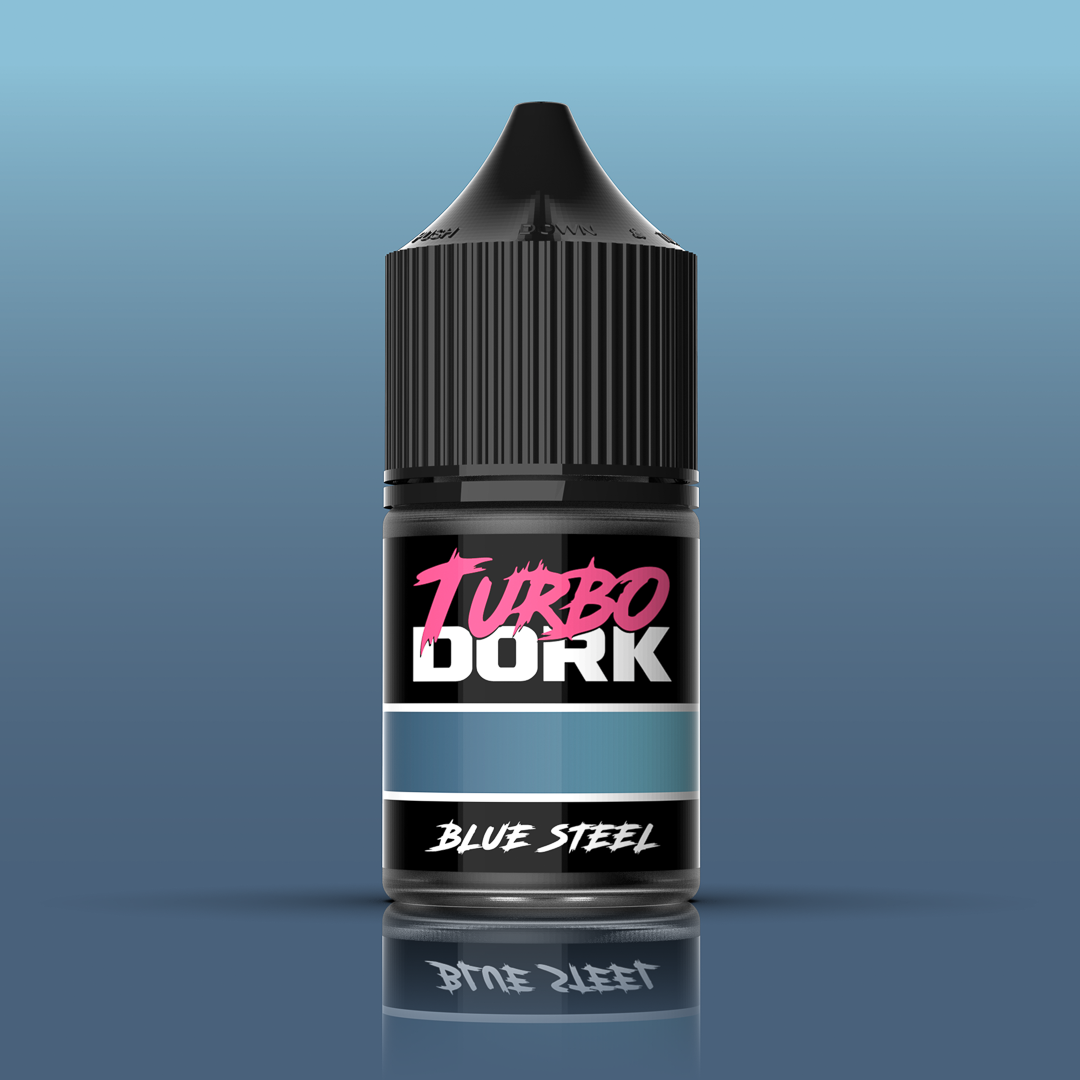 Turbo Dork Blue Steel Metallic Acrylic Paint 22ml Bottle - Trinity Hobby