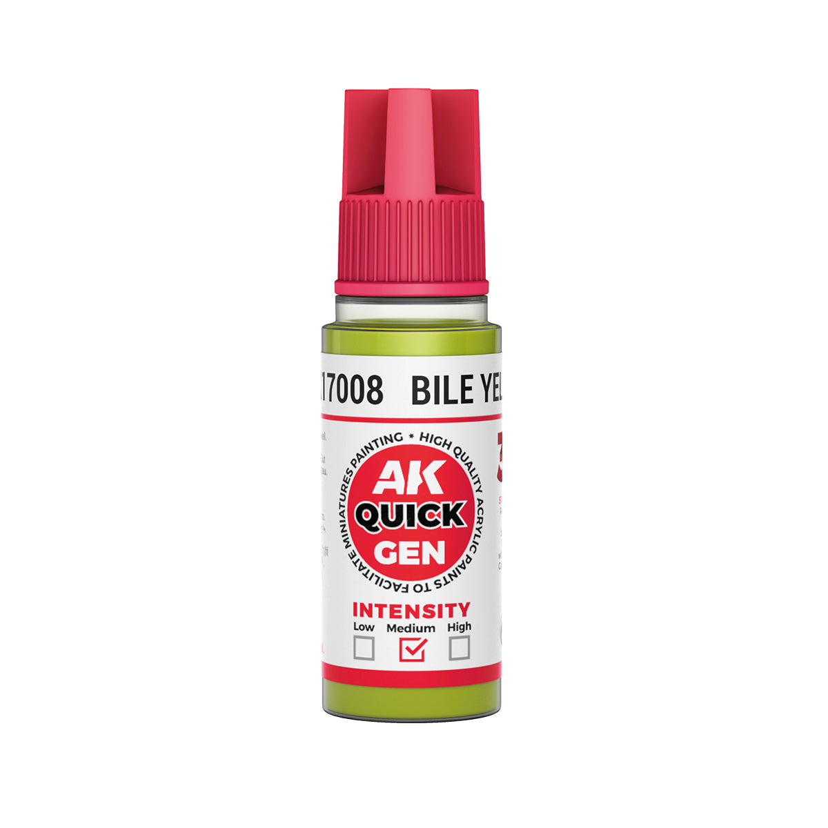 AK Interactive Quick Gen - Bile Yellow 18 ml - Trinity Hobby