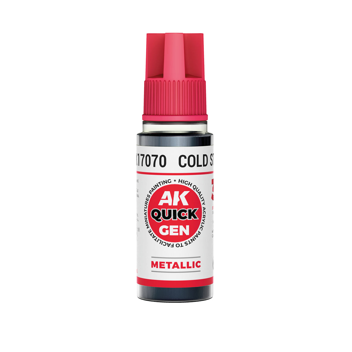 AK Interactive Quick Gen - Cold Steel 18 ml - Trinity Hobby