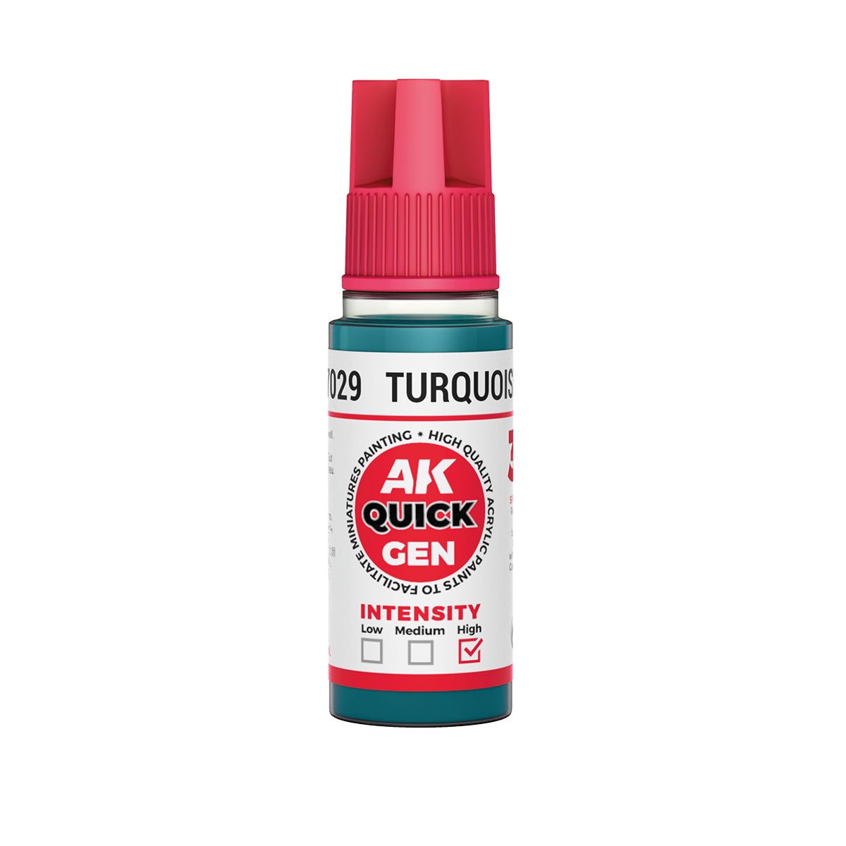 AK Interactive Quick Gen - Turquoise Blue 18 ml - Trinity Hobby