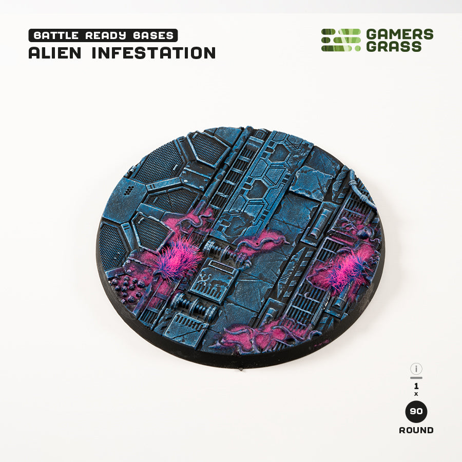 Gamers Grass Battle Ready Bases - Alien Infestation