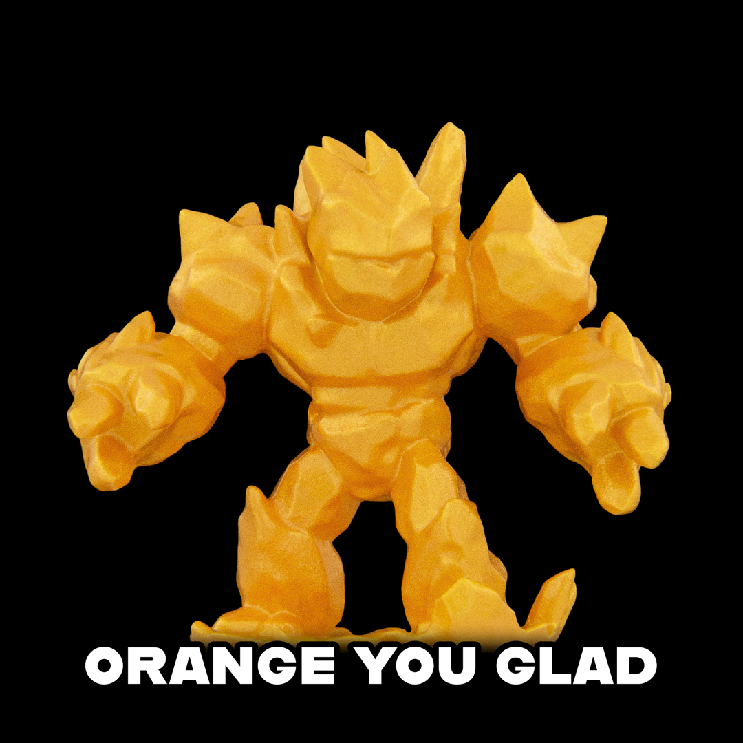 Turbo Dork Orange You Glad Metallic Acrylic Paint 22ml Bottle