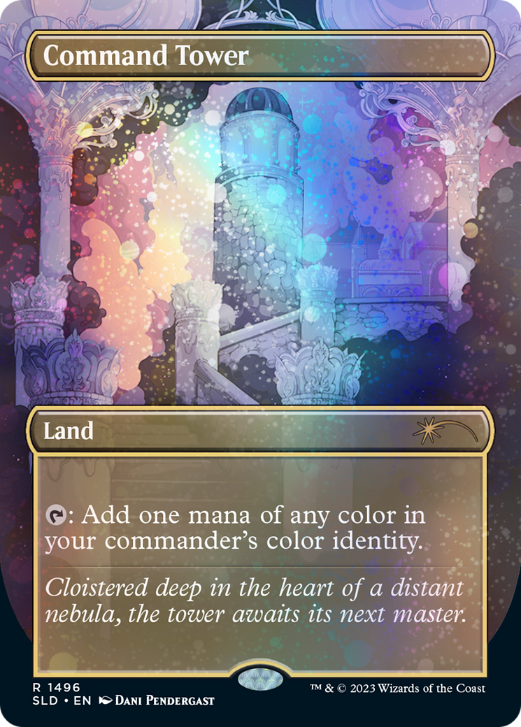 Command Tower (1697) (Rainbow Foil) [Secret Lair: Sheldon's Spellbook] - Trinity Hobby