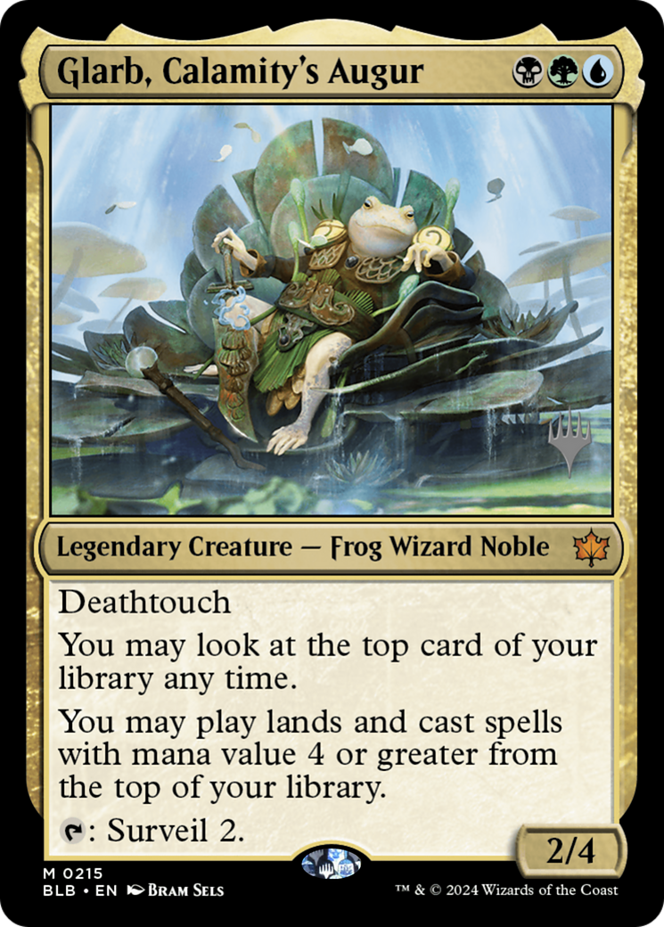 Glarb, Calamity's Augur (Promo Pack) [Bloomburrow Promos] - Trinity Hobby