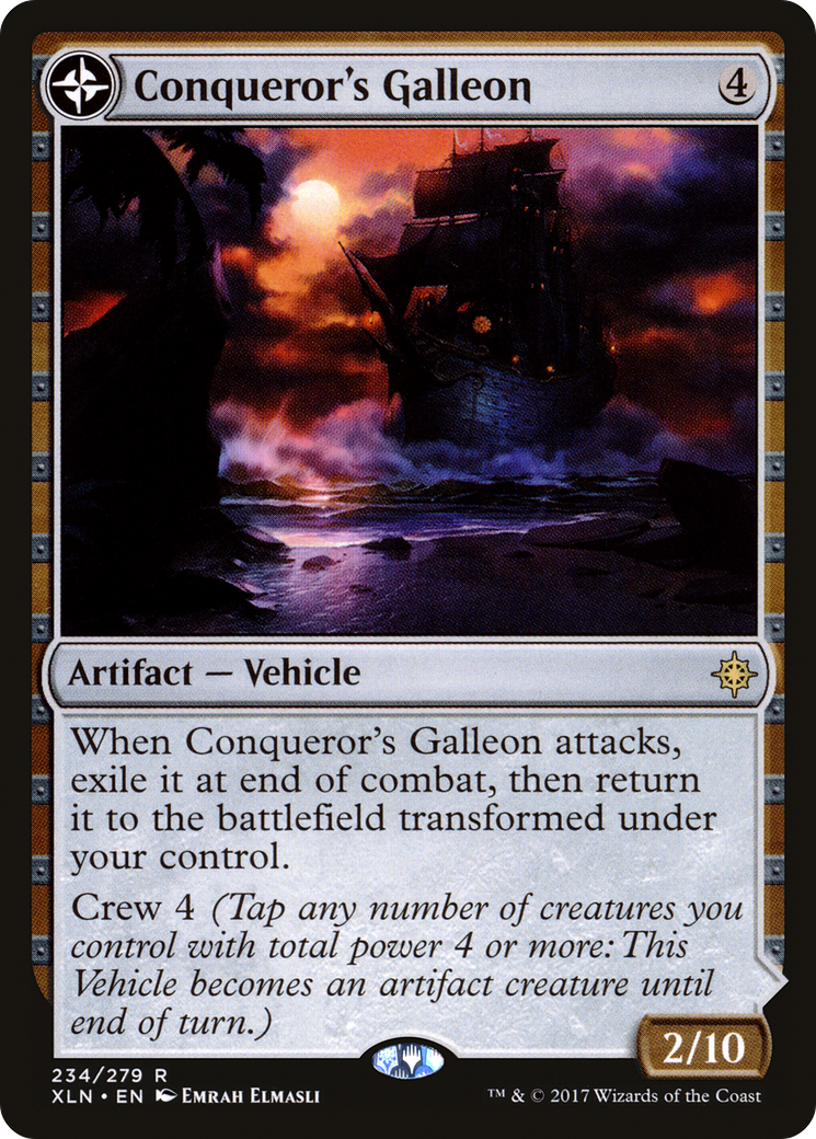 Conqueror's Galleon // Conqueror's Foothold [Ixalan] - Trinity Hobby