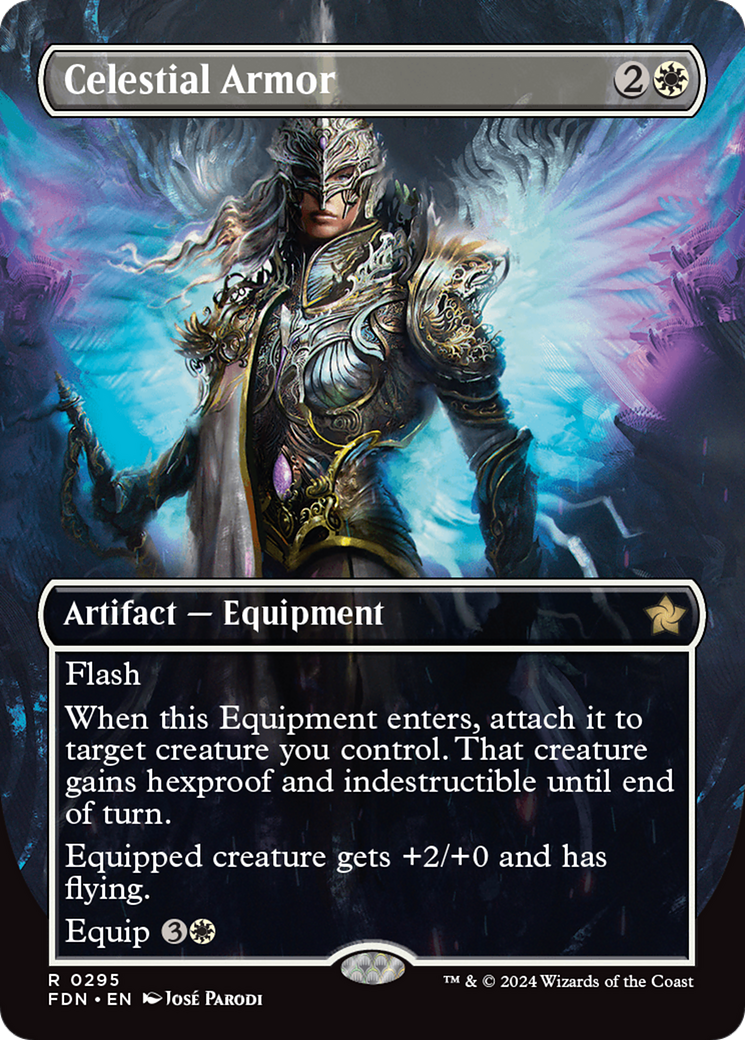Celestial Armor (Borderless) [Foundations] - Trinity Hobby