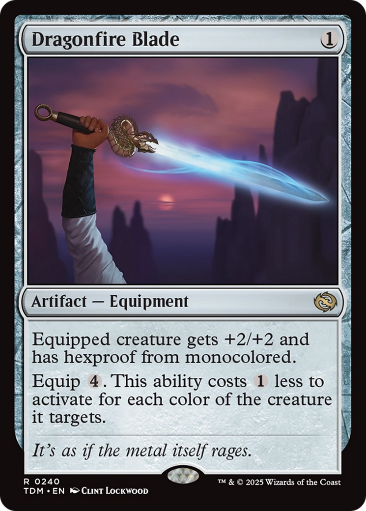 Dragonfire Blade  [Foil]  (TDM-240) - [Tarkir: Dragonstorm]