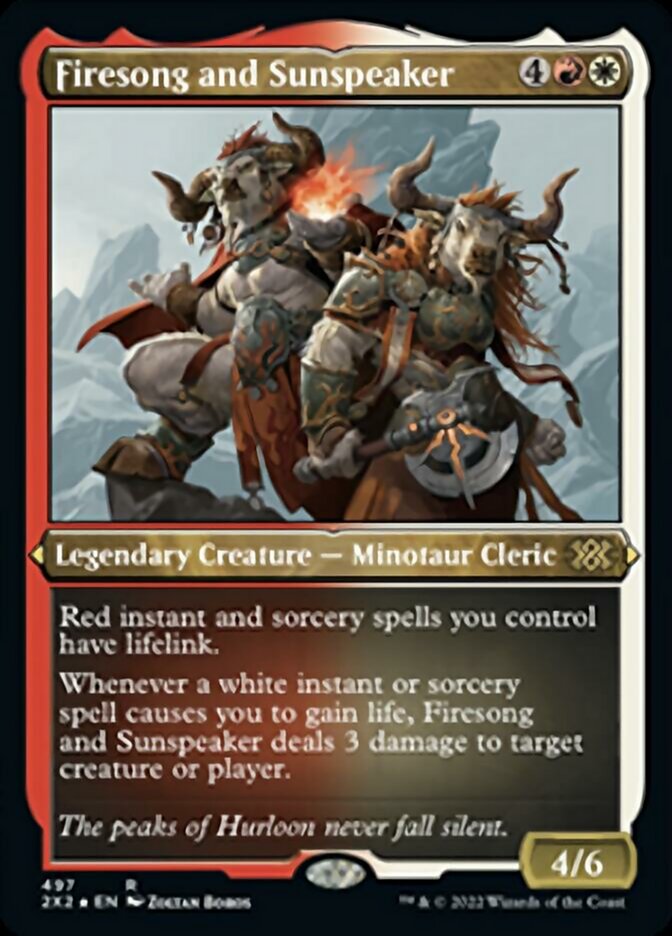 Firesong and Sunspeaker (Foil Etched) [Double Masters 2022] - Trinity Hobby