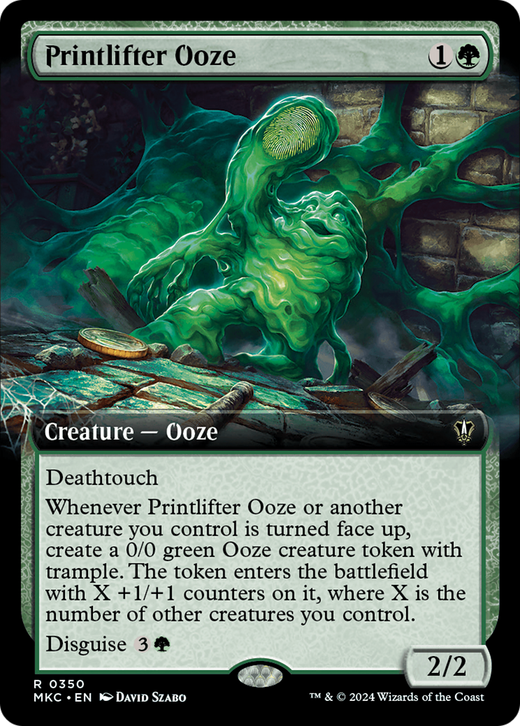 Printlifter Ooze (Extended Art) [Murders at Karlov Manor Commander] - Trinity Hobby