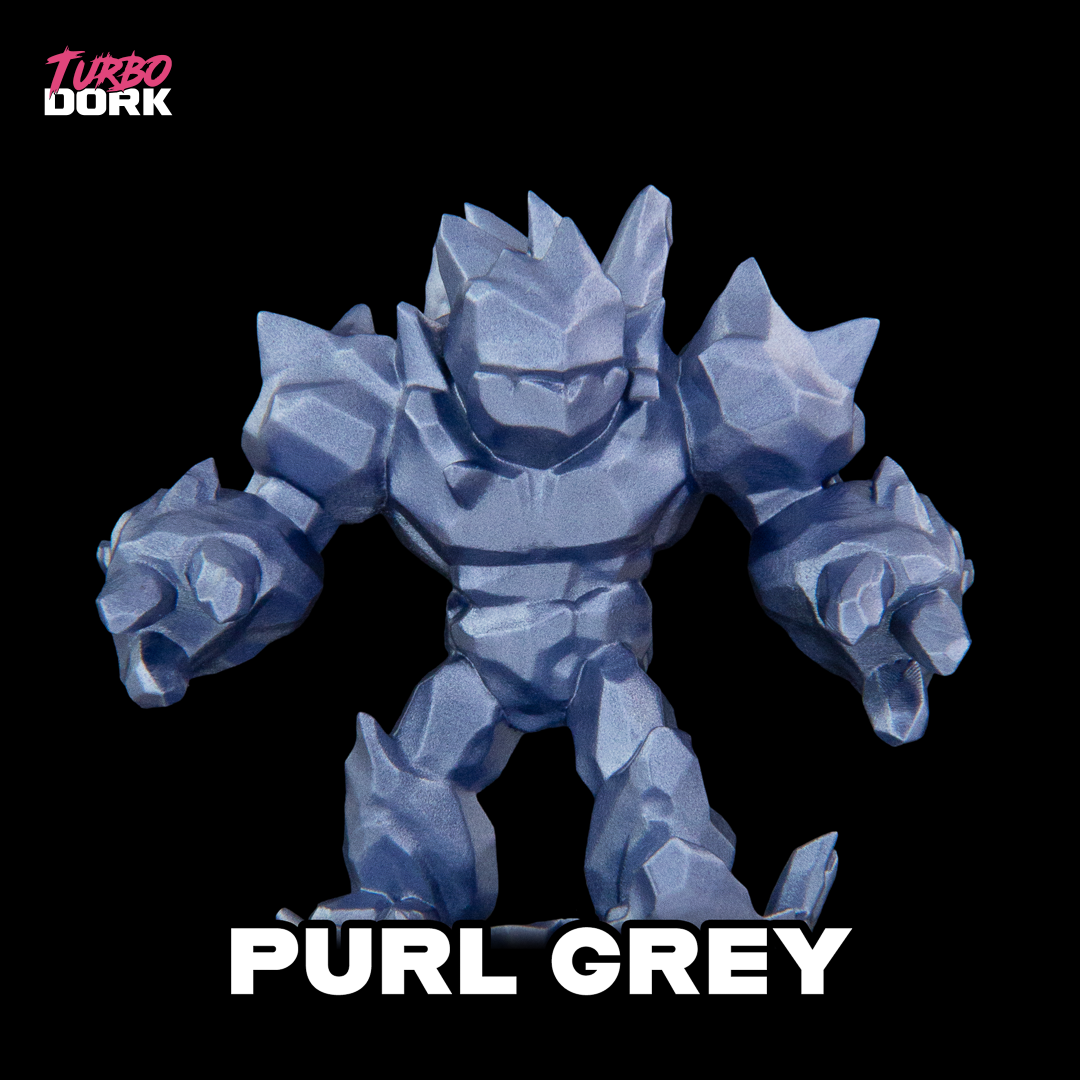 Turbo Dork Purl Grey Metallic Acrylic Paint 22ml Bottle