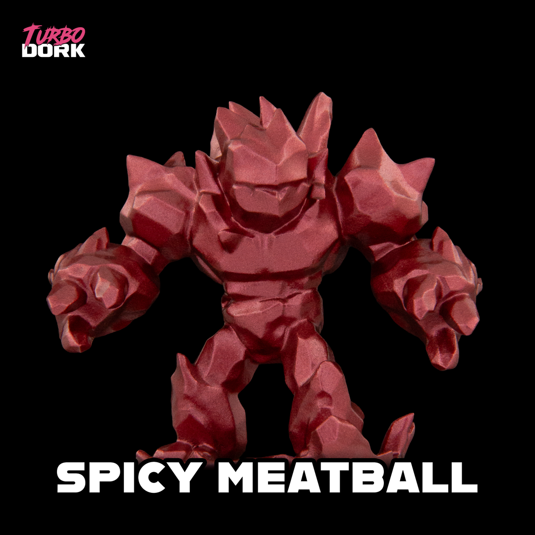Turbo Dork Spicy Meatball Metallic Acrylic Paint 22ml Bottle