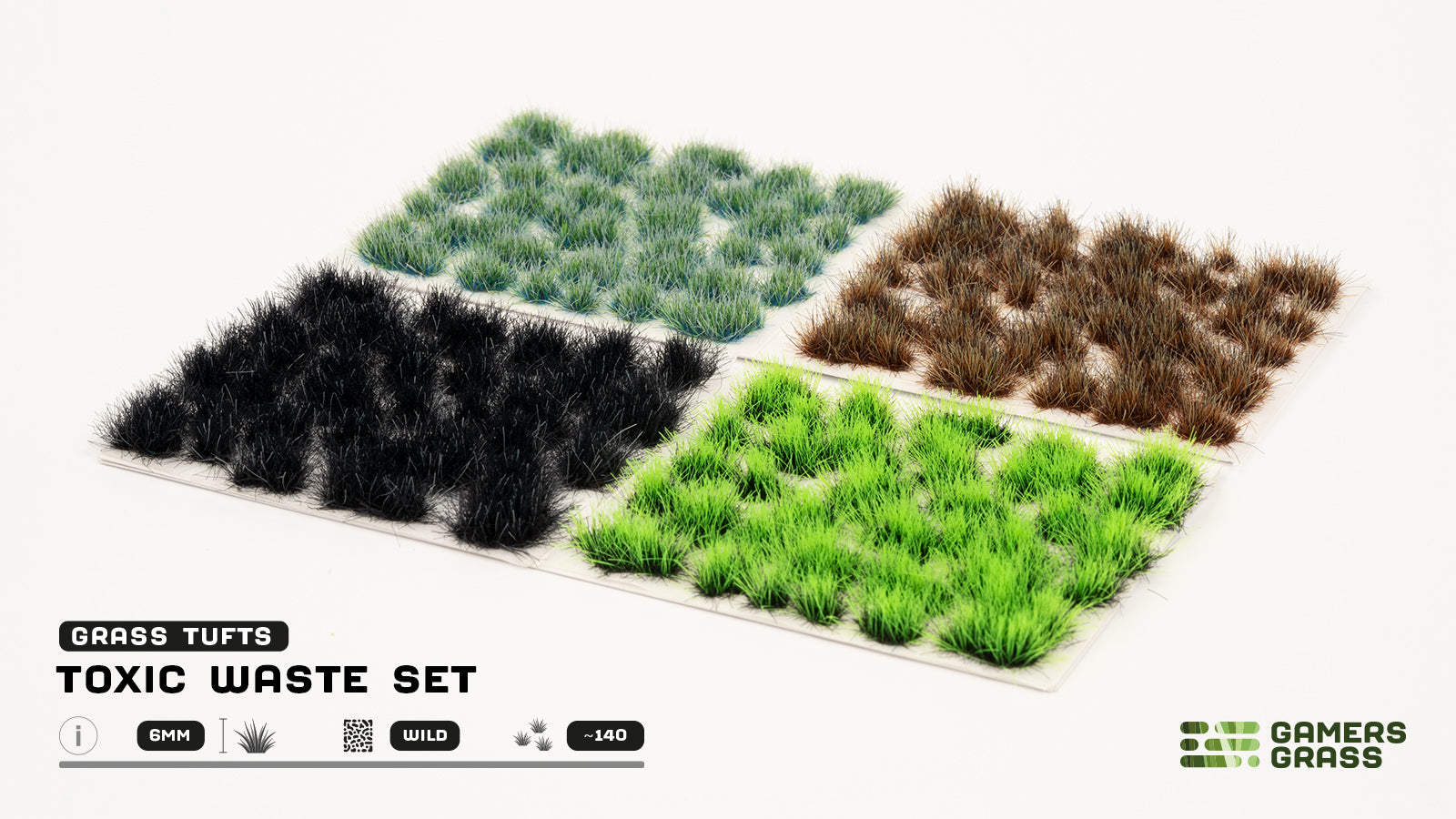 Gamers Grass Toxic Waste Tuft Set - Wild - Trinity Hobby